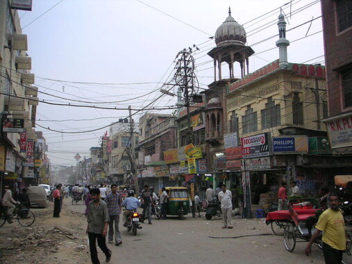 Jedna z ulic w Delhi