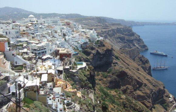 Miasto Fira na wyspie Santorini