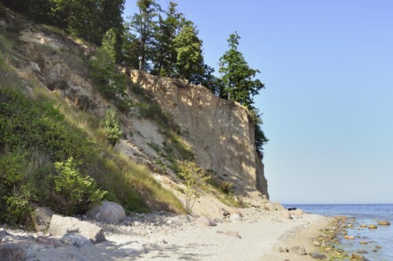 Klif i plaża w Orłowie