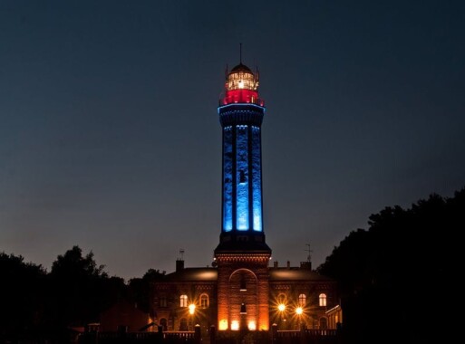 Latarnia Morska Niechorze nocą