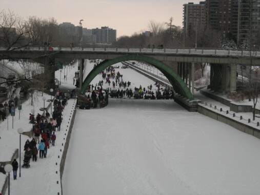 Lodowisko na Kanale Rideau