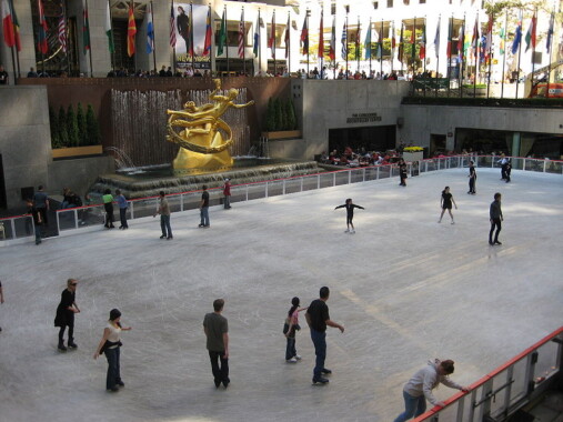 Lodowisko przed Rockefeller Center