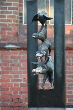 Pomnik Muzykantów z Bremy w Rydze