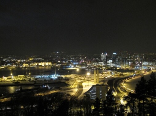 Oslo nocą