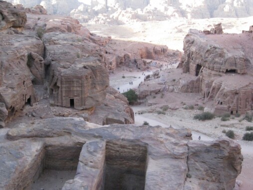 Skalne miasto Petra w Jordanii