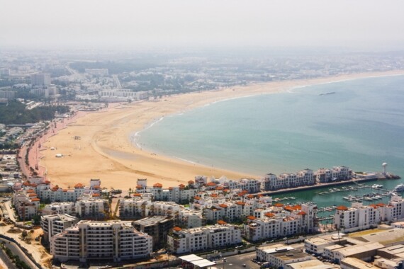 Plaża w Agadir, Maroko