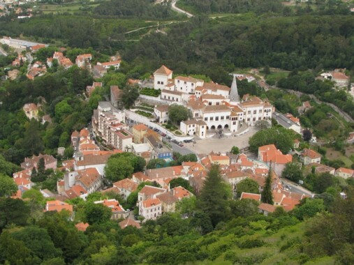Sintra widoczna z zamku Maurów