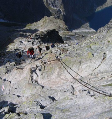 Szlak czerwony na Rysy od strony polskiej