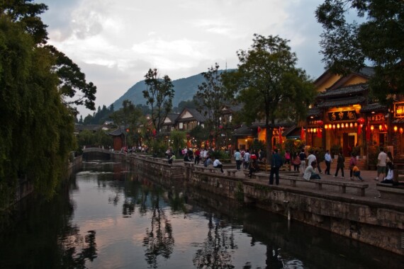 Uliczka w Starym Mieście w Lijiang