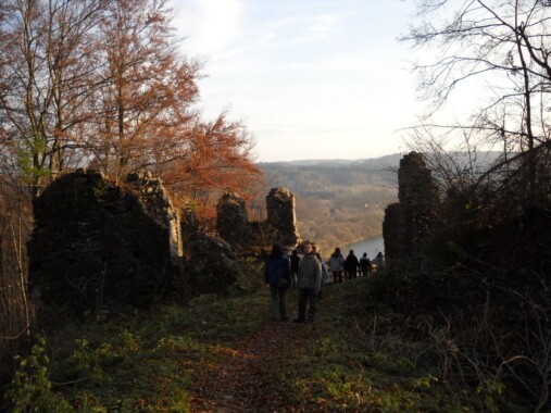 Widok z ruin zamku Sobień na San