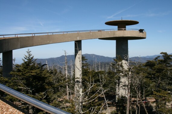Wieża widokowa na szczycie Clingmans Dome
